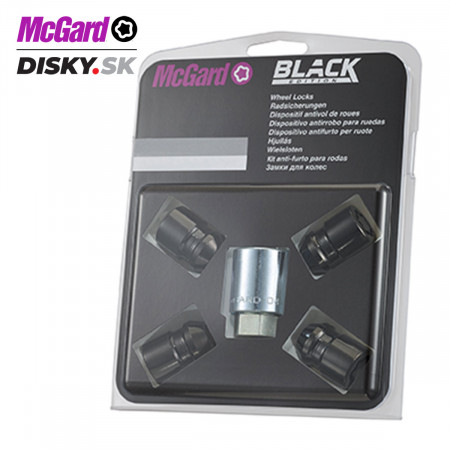 Bezpečnostné matice McGard 24138SUB BLACK - 1/2"x20 60° K19